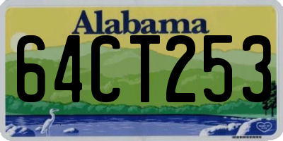 AL license plate 64CT253