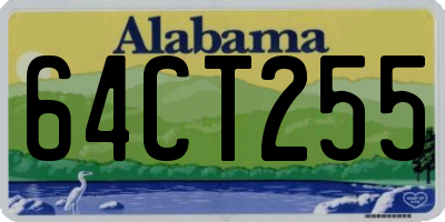 AL license plate 64CT255