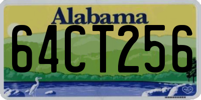 AL license plate 64CT256