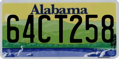 AL license plate 64CT258