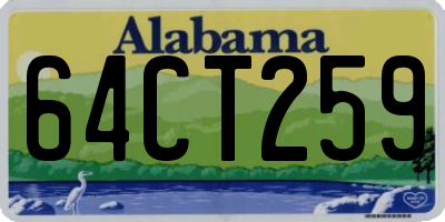 AL license plate 64CT259