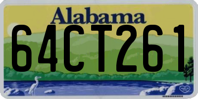 AL license plate 64CT261