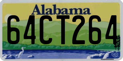 AL license plate 64CT264
