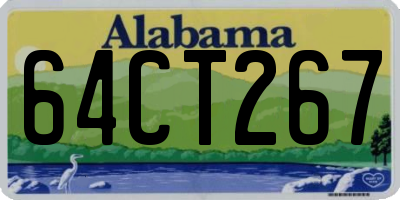AL license plate 64CT267