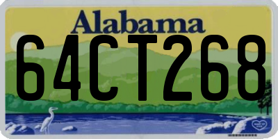 AL license plate 64CT268