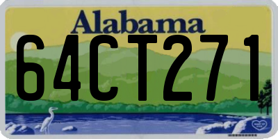AL license plate 64CT271