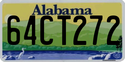AL license plate 64CT272