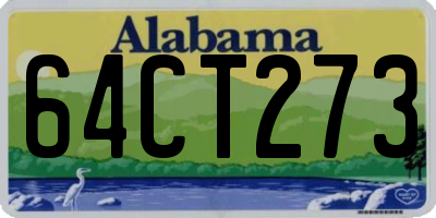AL license plate 64CT273