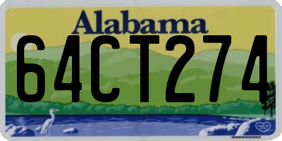 AL license plate 64CT274