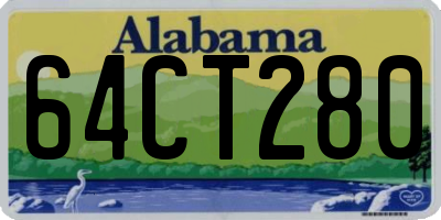 AL license plate 64CT280