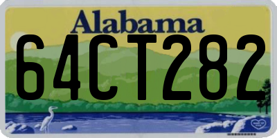 AL license plate 64CT282