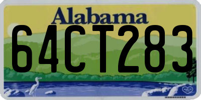 AL license plate 64CT283