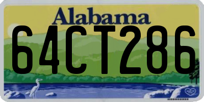 AL license plate 64CT286