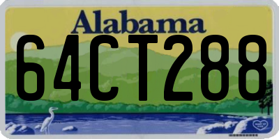AL license plate 64CT288