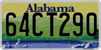 AL license plate 64CT290