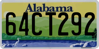 AL license plate 64CT292