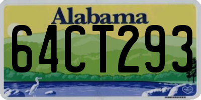 AL license plate 64CT293