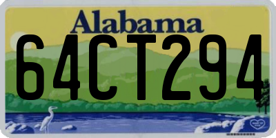AL license plate 64CT294