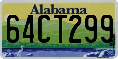 AL license plate 64CT299