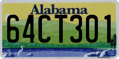 AL license plate 64CT301