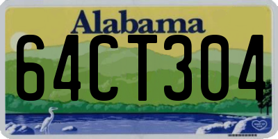 AL license plate 64CT304