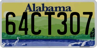 AL license plate 64CT307