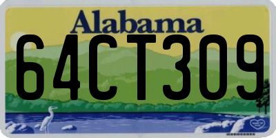 AL license plate 64CT309