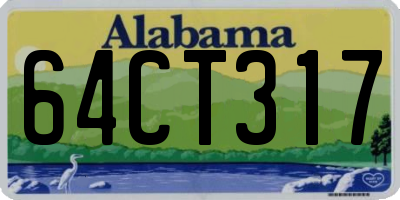 AL license plate 64CT317