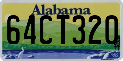 AL license plate 64CT320