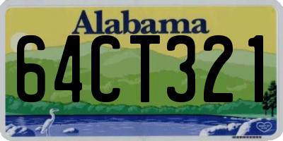 AL license plate 64CT321