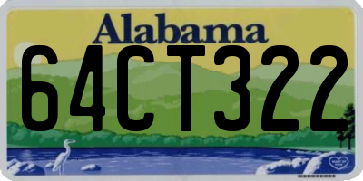 AL license plate 64CT322