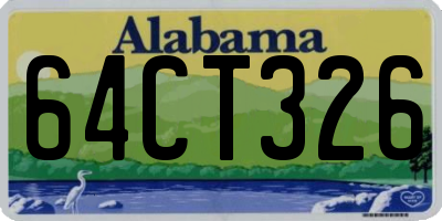 AL license plate 64CT326