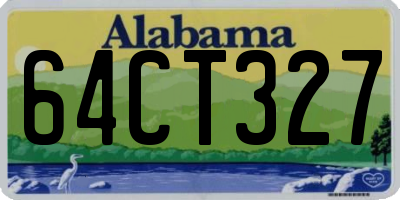 AL license plate 64CT327