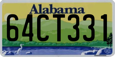 AL license plate 64CT331