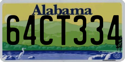 AL license plate 64CT334
