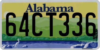 AL license plate 64CT336