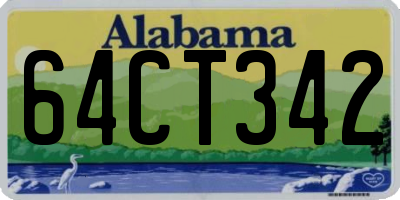 AL license plate 64CT342