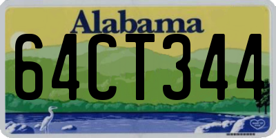AL license plate 64CT344