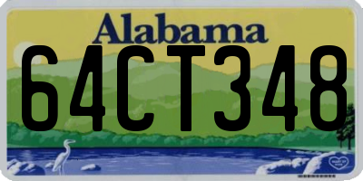 AL license plate 64CT348