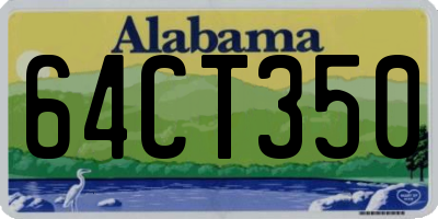 AL license plate 64CT350