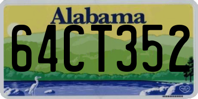 AL license plate 64CT352