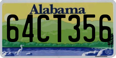 AL license plate 64CT356
