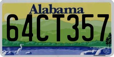 AL license plate 64CT357