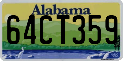 AL license plate 64CT359