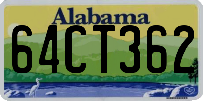 AL license plate 64CT362