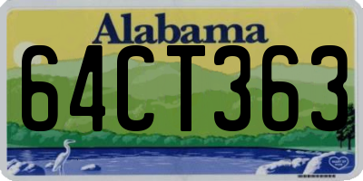 AL license plate 64CT363