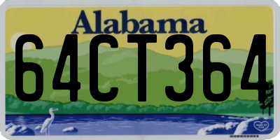 AL license plate 64CT364
