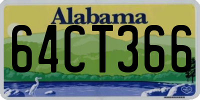 AL license plate 64CT366