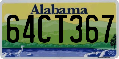 AL license plate 64CT367