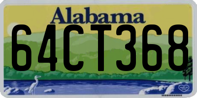 AL license plate 64CT368
